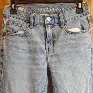 American Eagle 90s Skinny Jeans Womens Sz 2 Regular Distressed‎ Blue